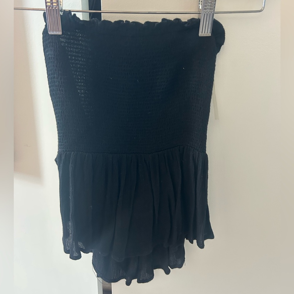 ILLA ILLA Black Smocked Tube Top